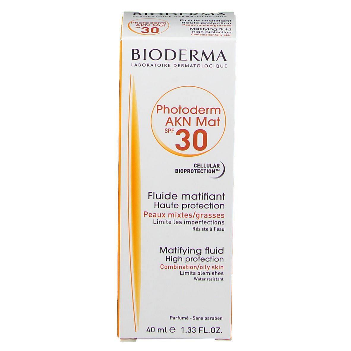 BIODERMA Photoderm AKN mat SPF 30 Protection solaire matifiante