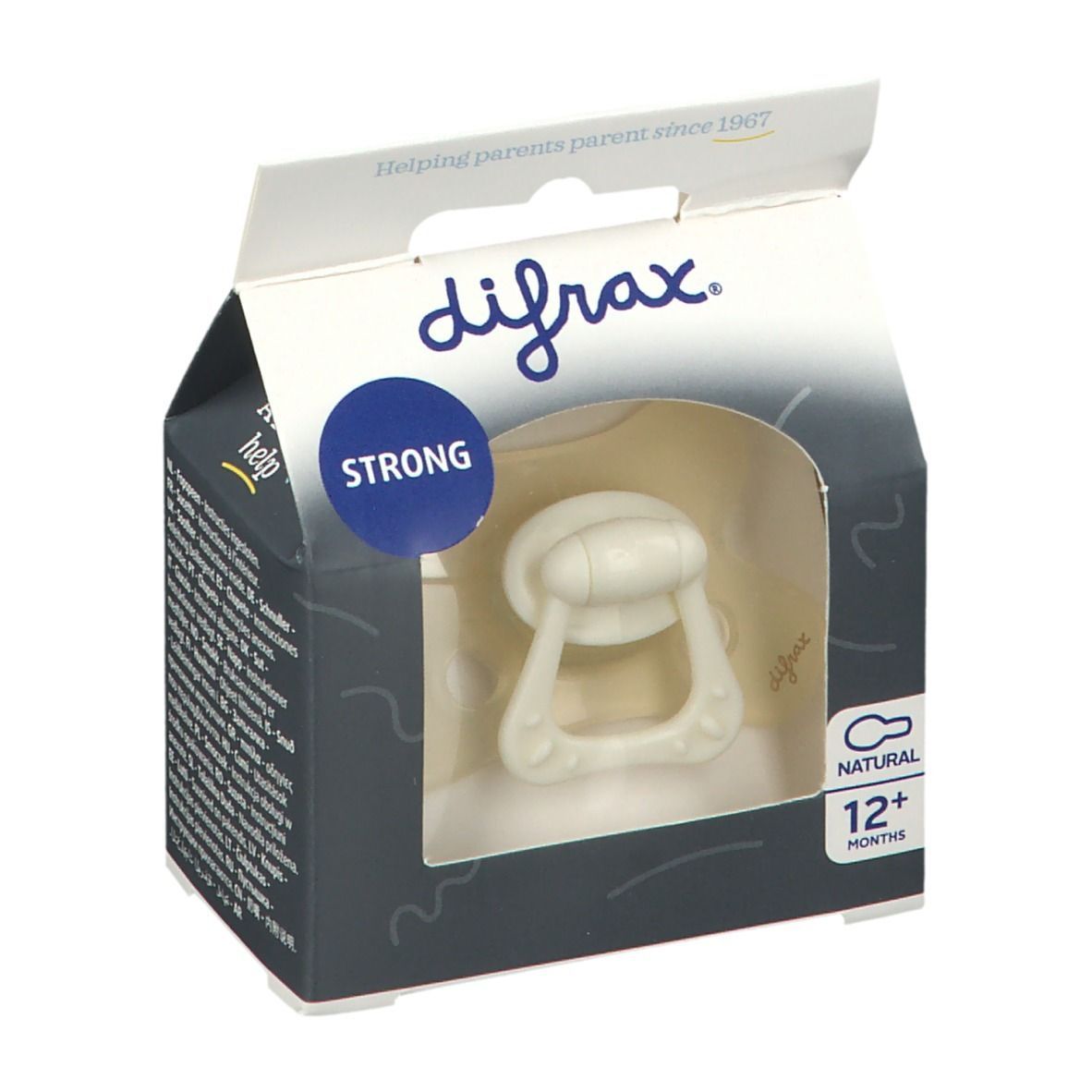 difrax® Sucettes Natural 12+ Mois