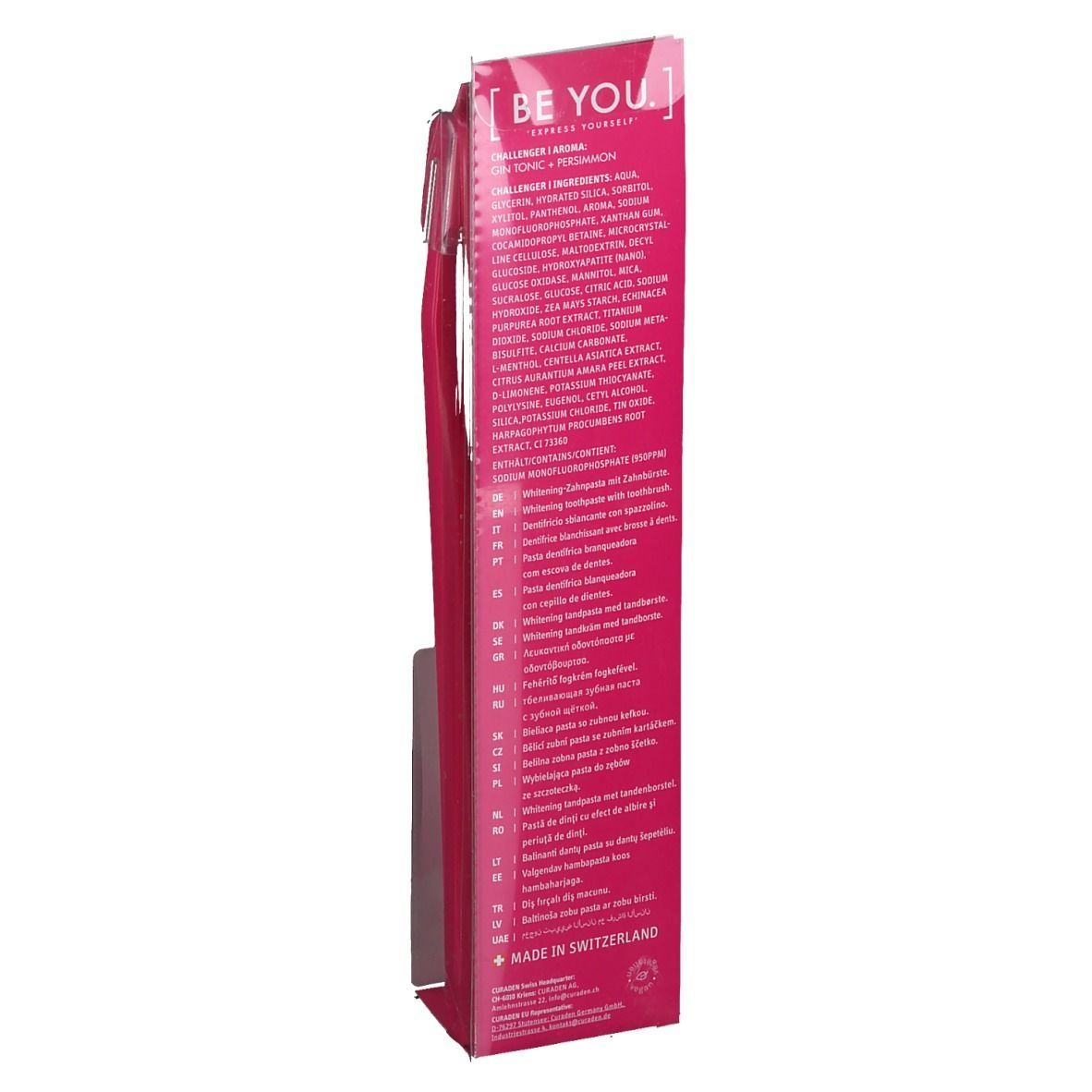 Curaprox® BE YOU challenger Set, Gin Tonic + Kaki, rouge