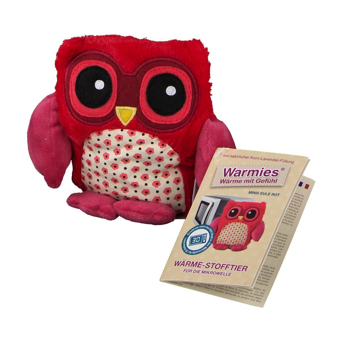 Warmies® MINIS Eule rot