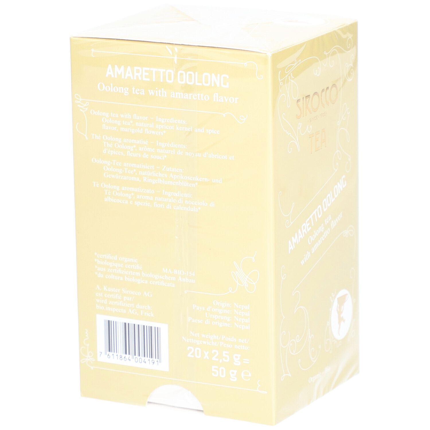 SIROCCO Teebeutel Amaretto Oolong 20 Stk