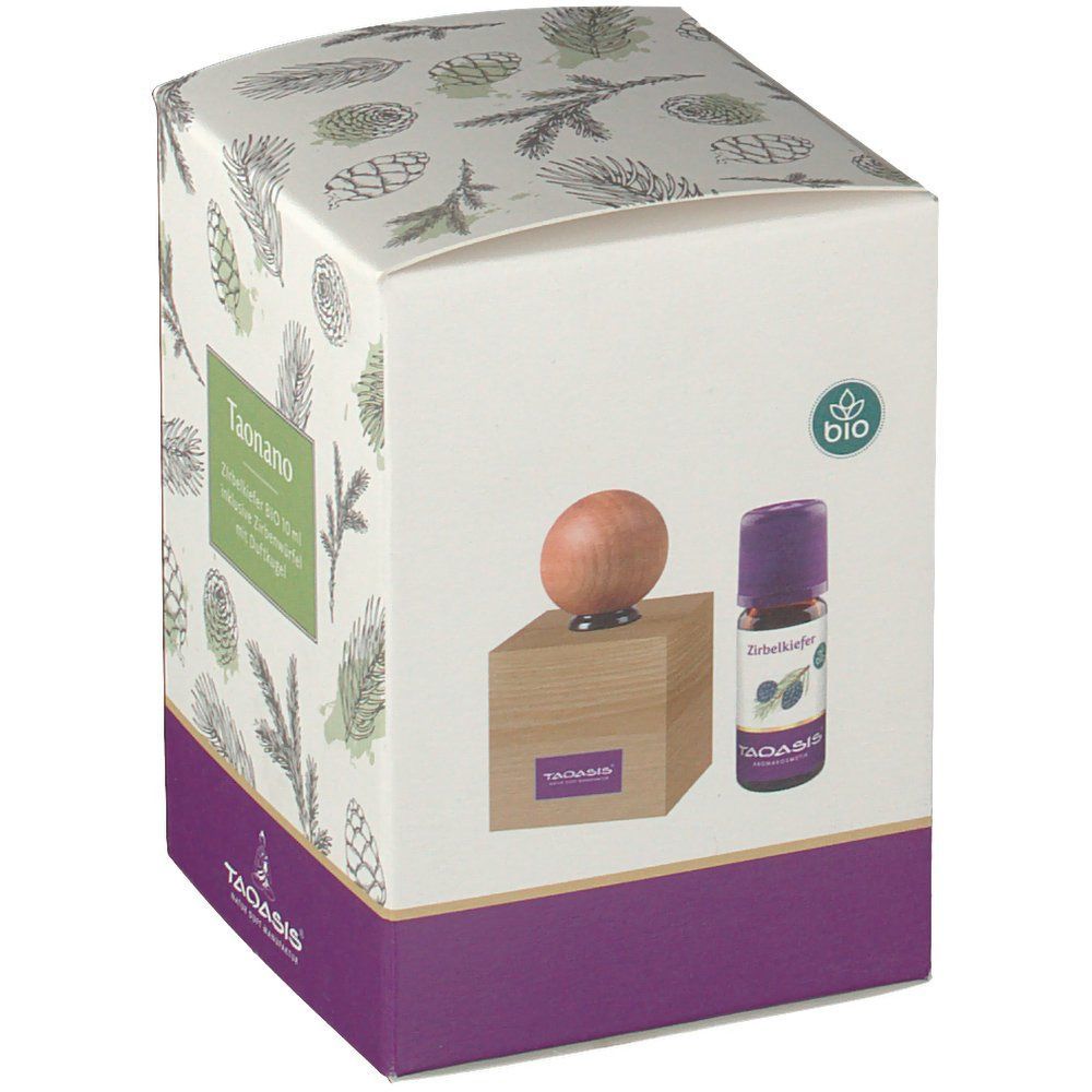 TAOASIS® Taonano Swiss Pine avec huile de pin & Cube en bois