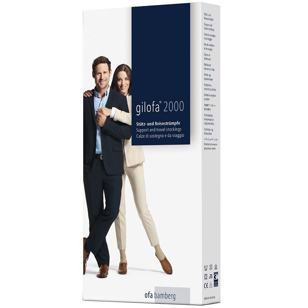 Gilofa® 2000 Kniestrümpfe Gr. 2 marine cotton