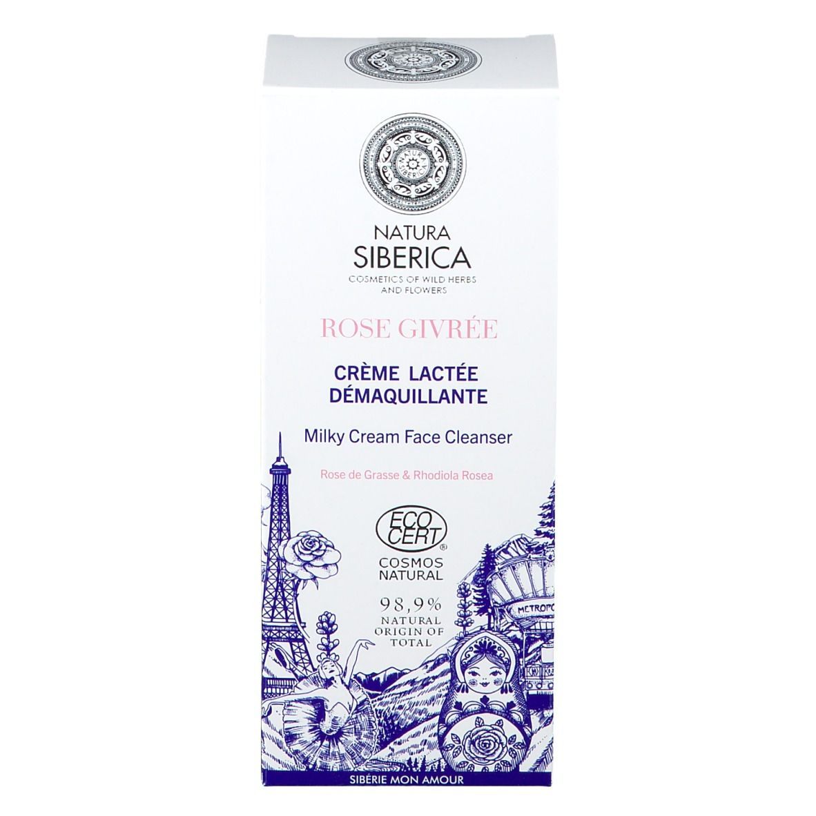 NATURA SIBERICA ROSE GIVRÉE Crème lactée démaquillante