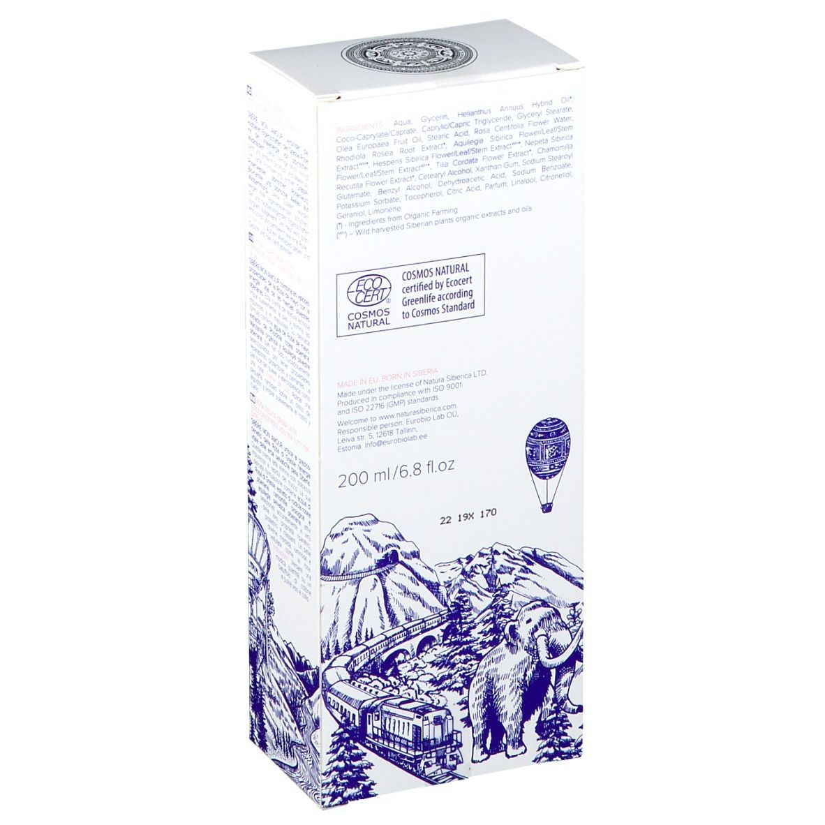 NATURA SIBERICA ROSE GIVRÉE Crème lactée démaquillante