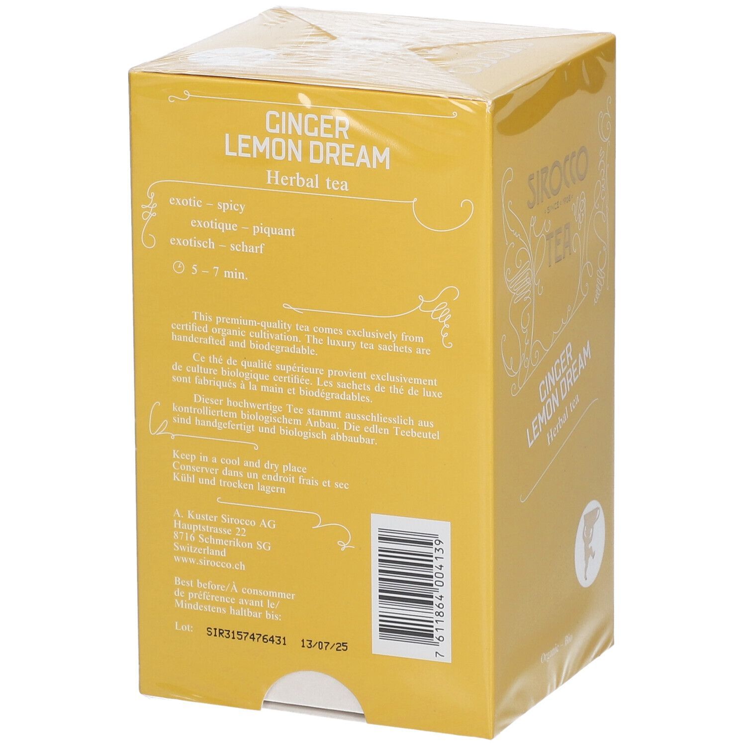 SIROCCO Teebeutel Ginger Lemon Dream