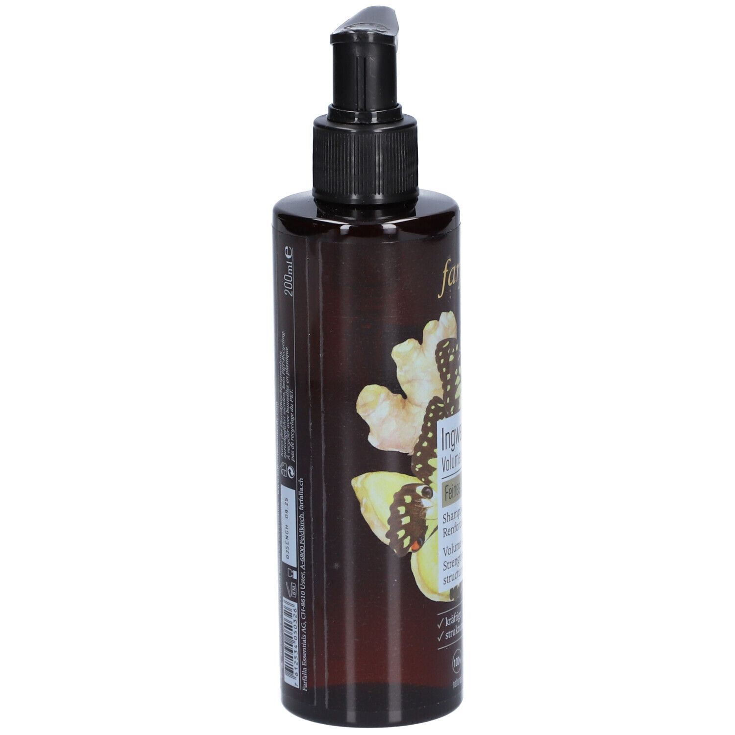FARFALLA Shampoing volume au gingembre