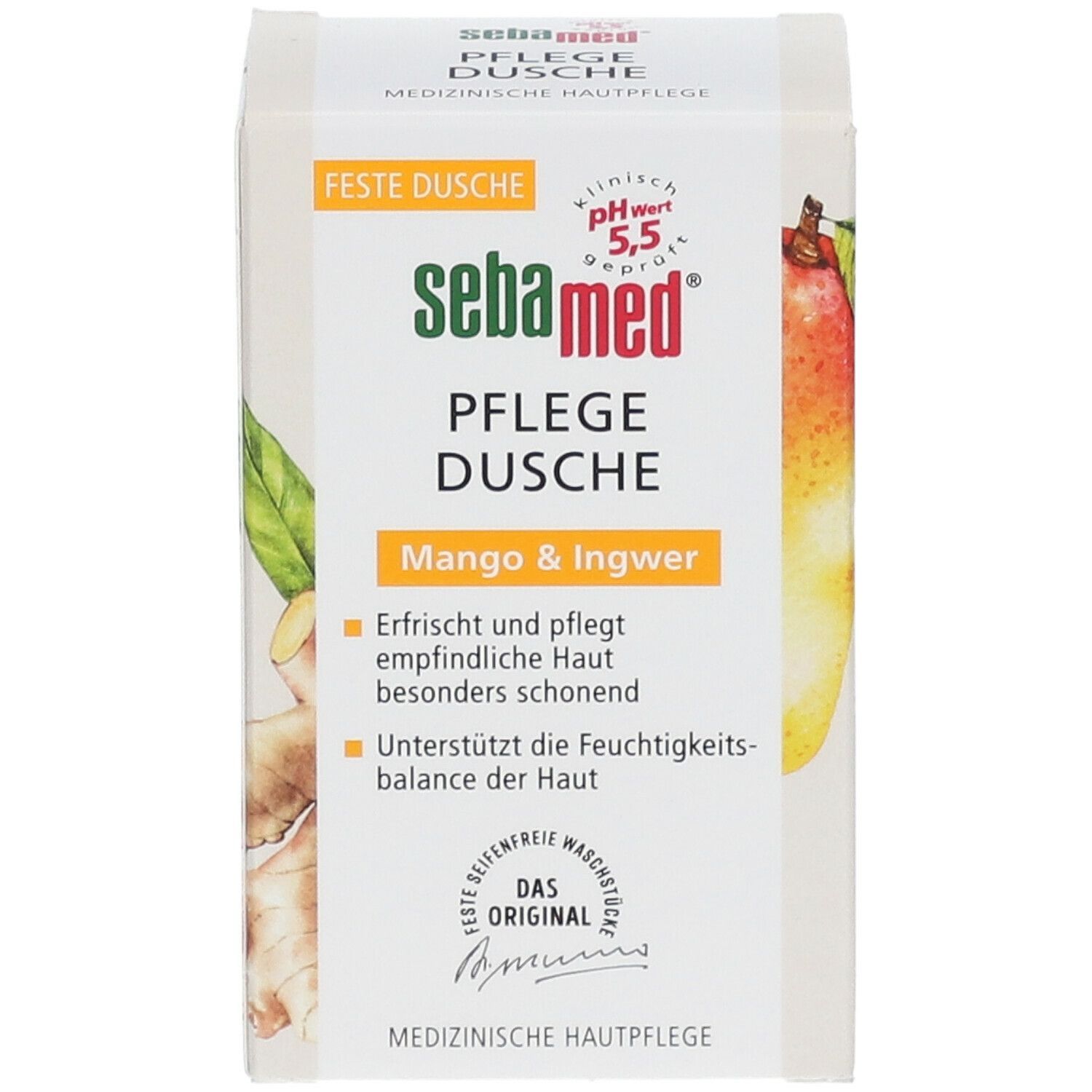 sebamed® care douche mangue & gingembre solide