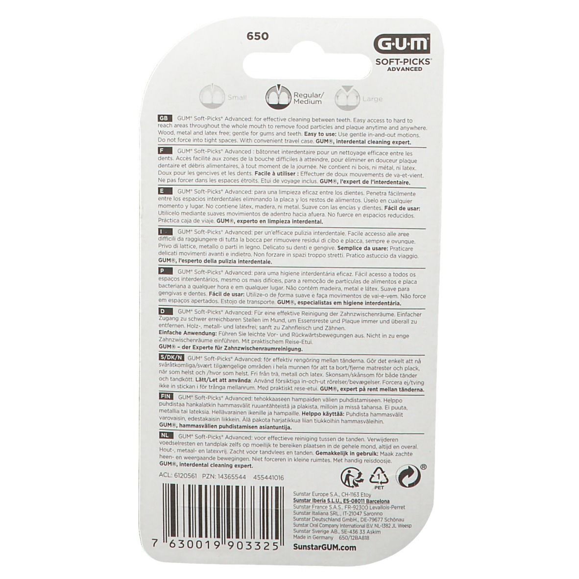 GUM® SOFT-PICKS® ADVANCED Moyen