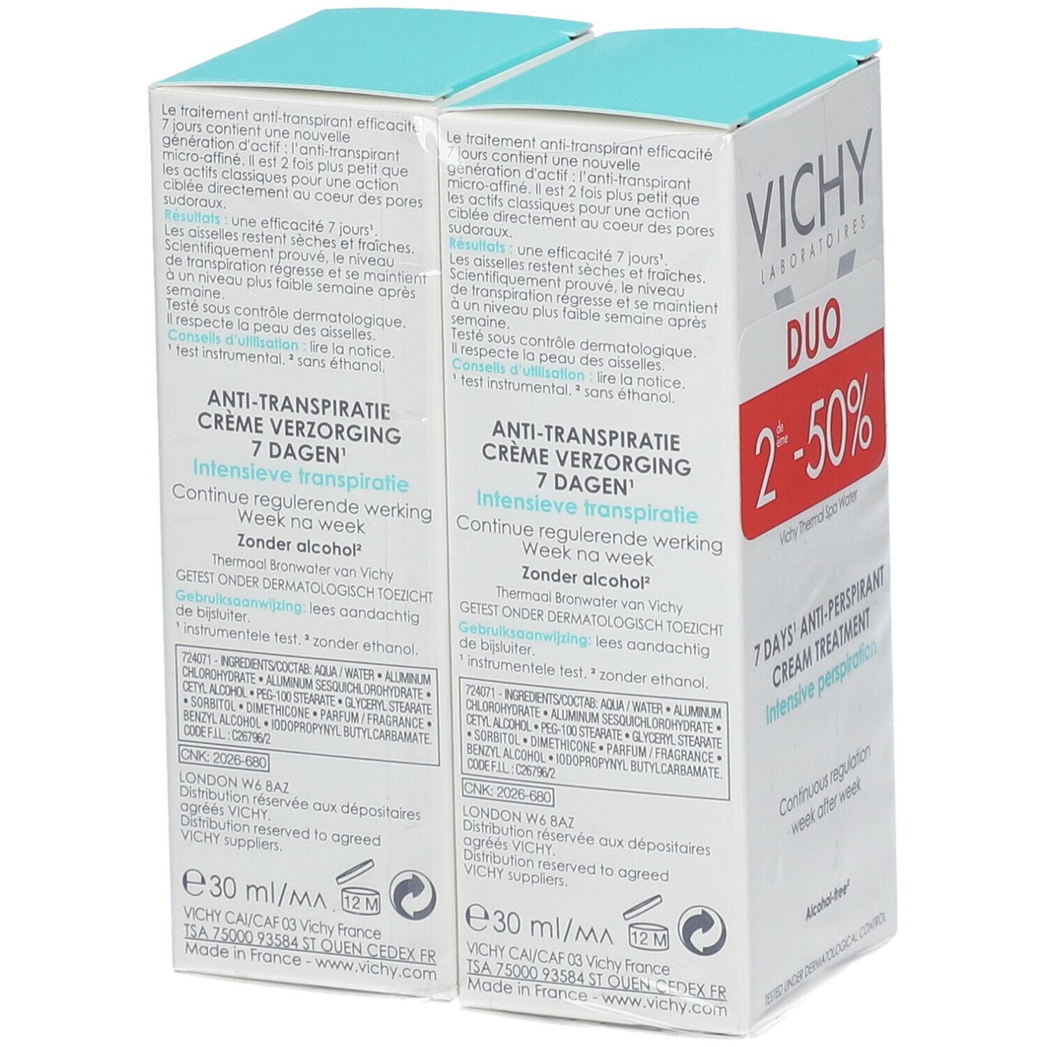 VICHY DEO Creme Anti-Transpirant mit 7-Tage-Wirkung