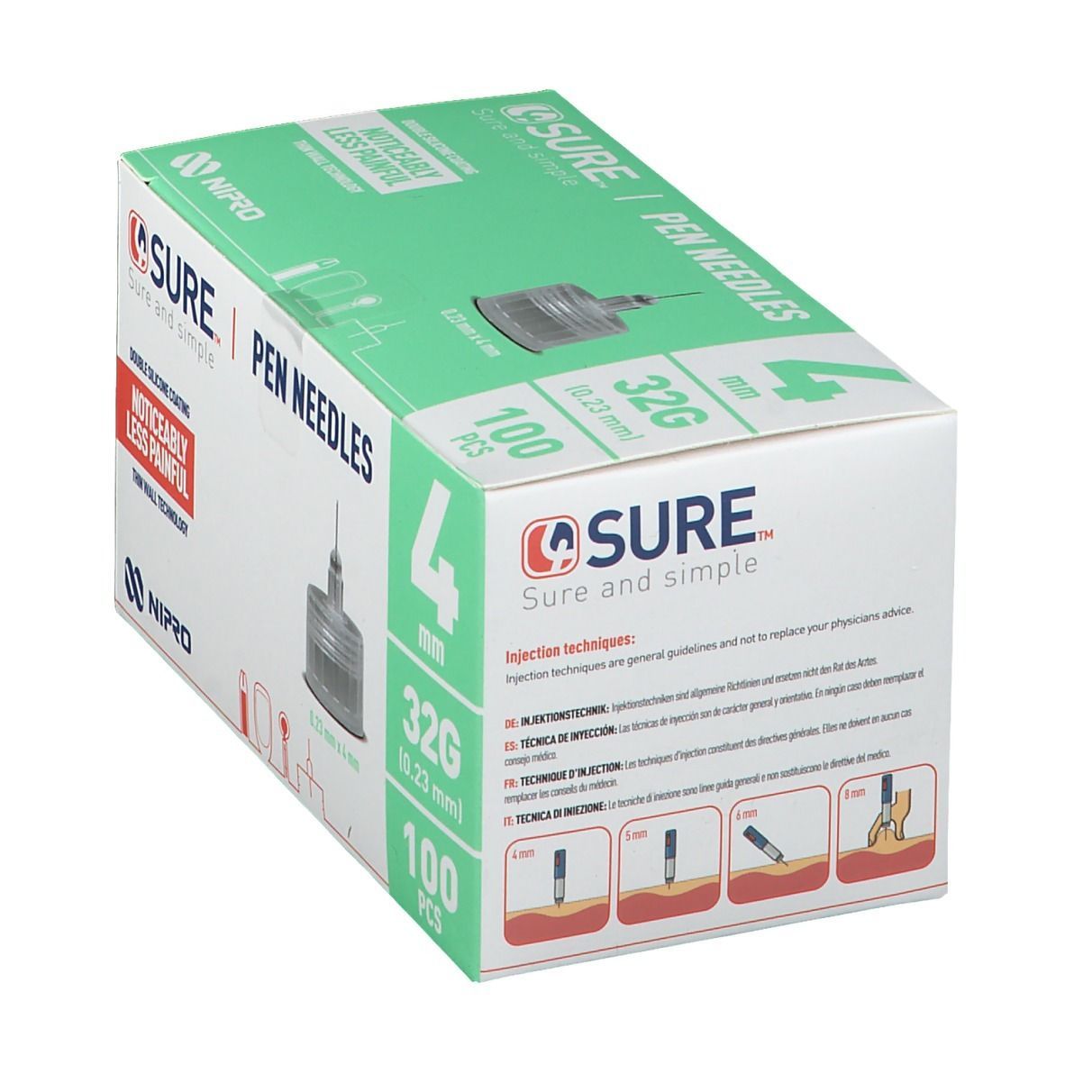 4sure Pennadeln 32G x 4 mm