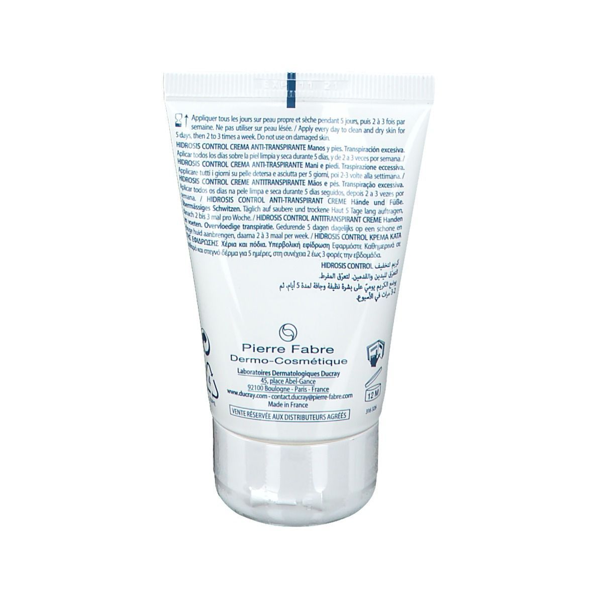 DUCRAY HIDROSIS CONTROL crème pour les mains et les pieds