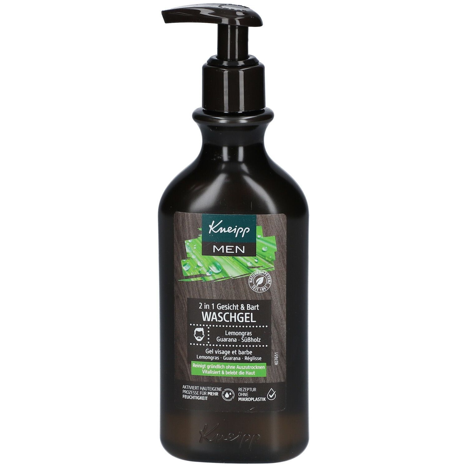 Kneipp® 2 en 1 Gel nettoyant visage & barbe