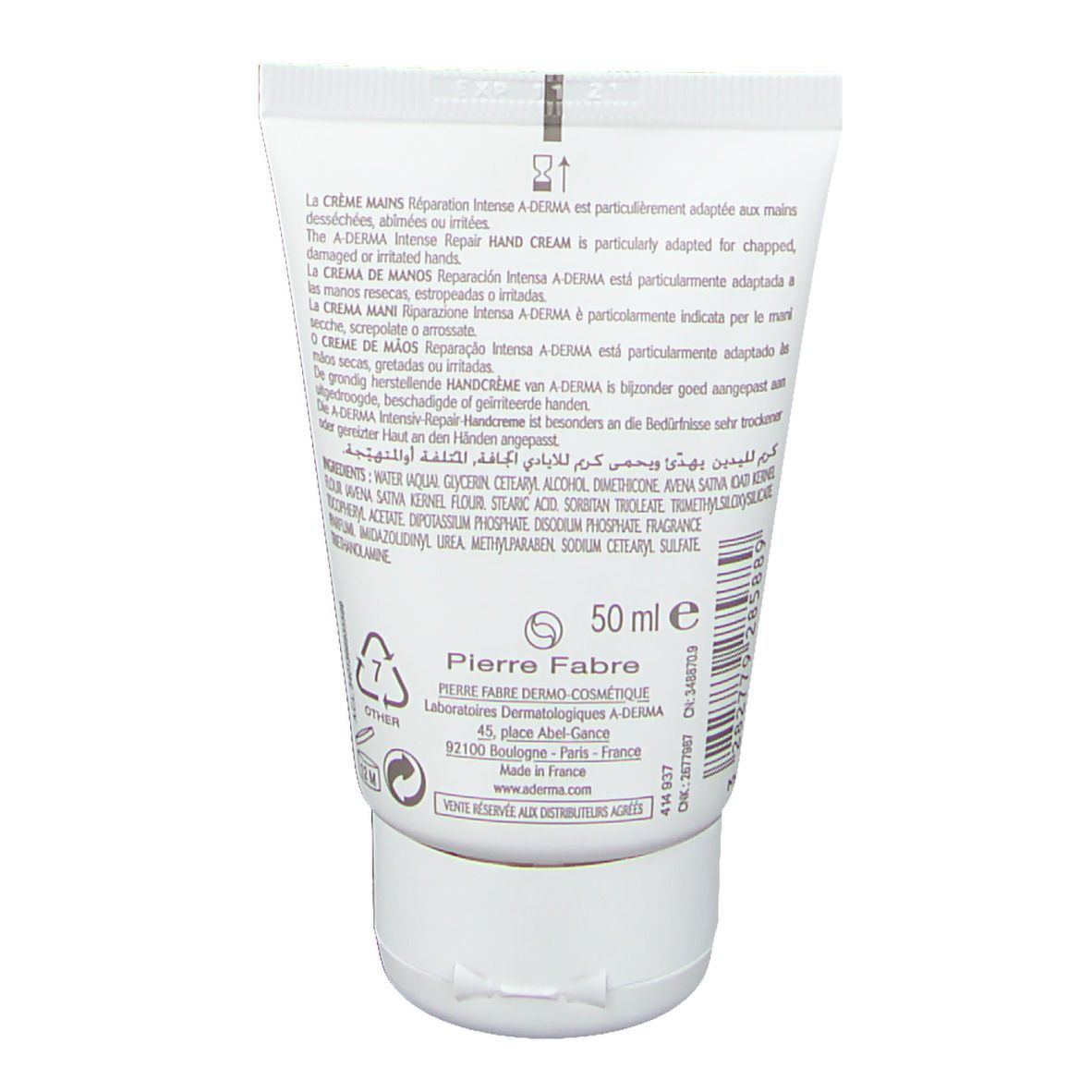 A-Derma Crème Mains Réparation Intense