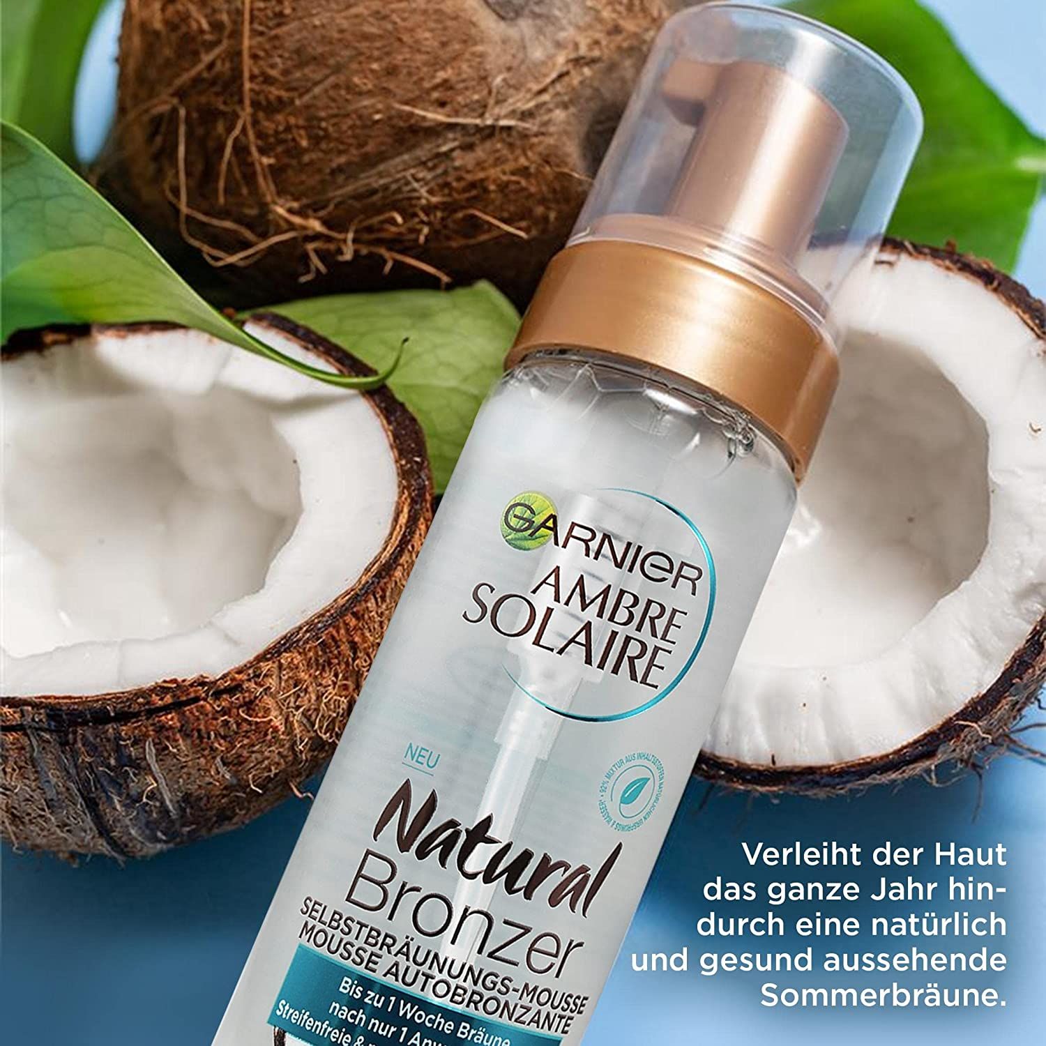 Garnier Selbstbräunungsschaum, pflegender Selbstbräuner für eine natürliche, fleckenlose Bräune