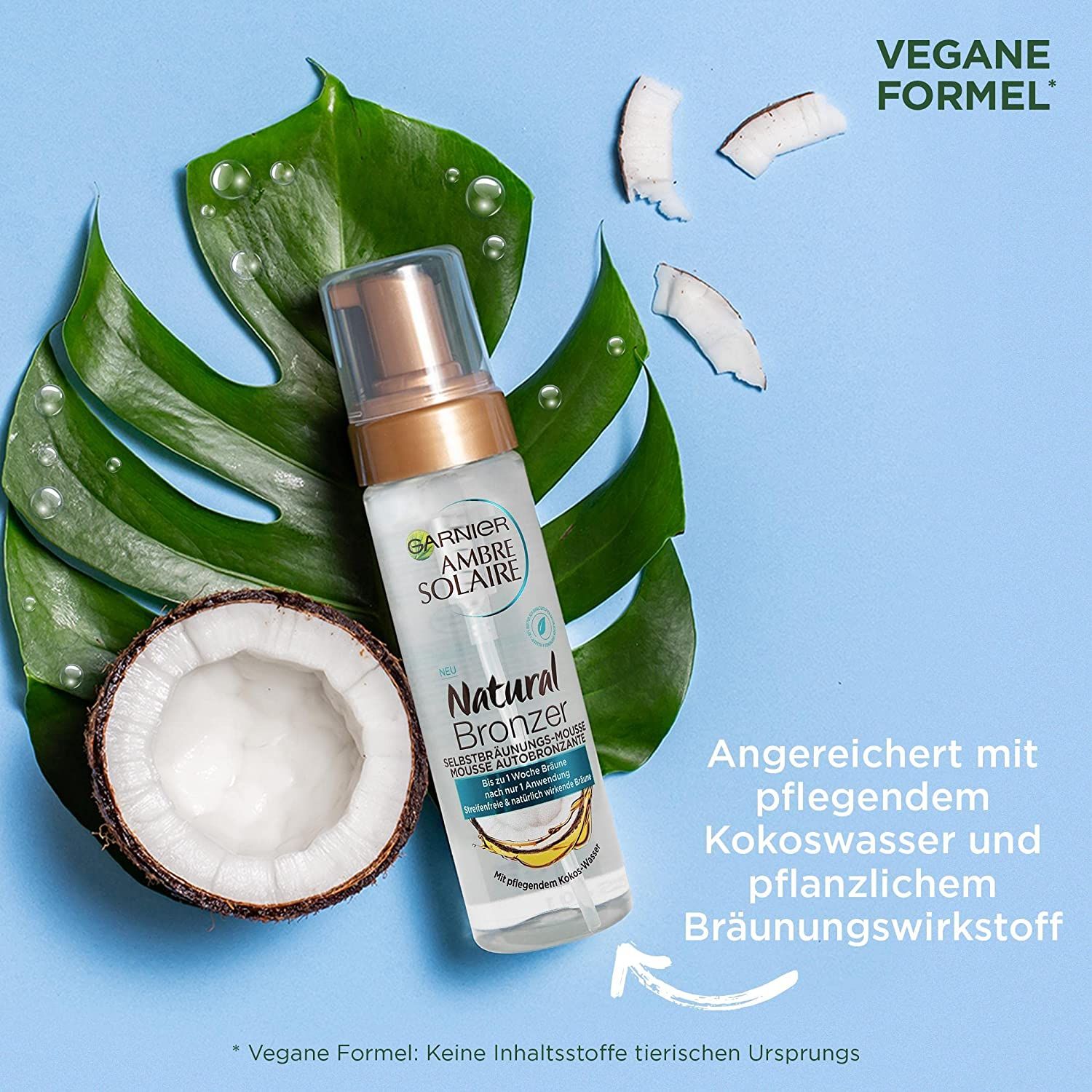 Garnier Selbstbräunungsschaum, pflegender Selbstbräuner für eine natürliche, fleckenlose Bräune