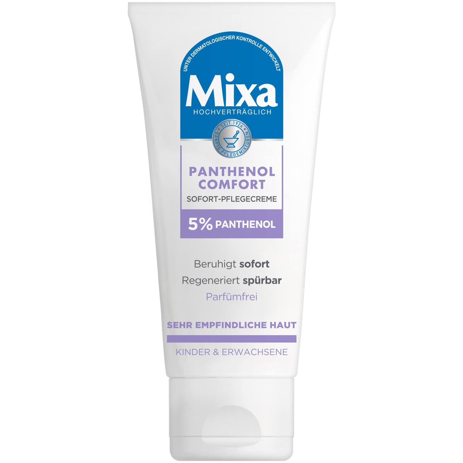 Mixa Crème de soin immédiat pour peaux sensibles et irritées, crème cicatrisante contre les rougeurs