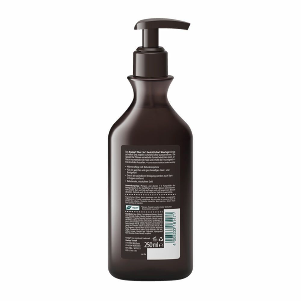 Kneipp® 2 en 1 Gel nettoyant visage & barbe