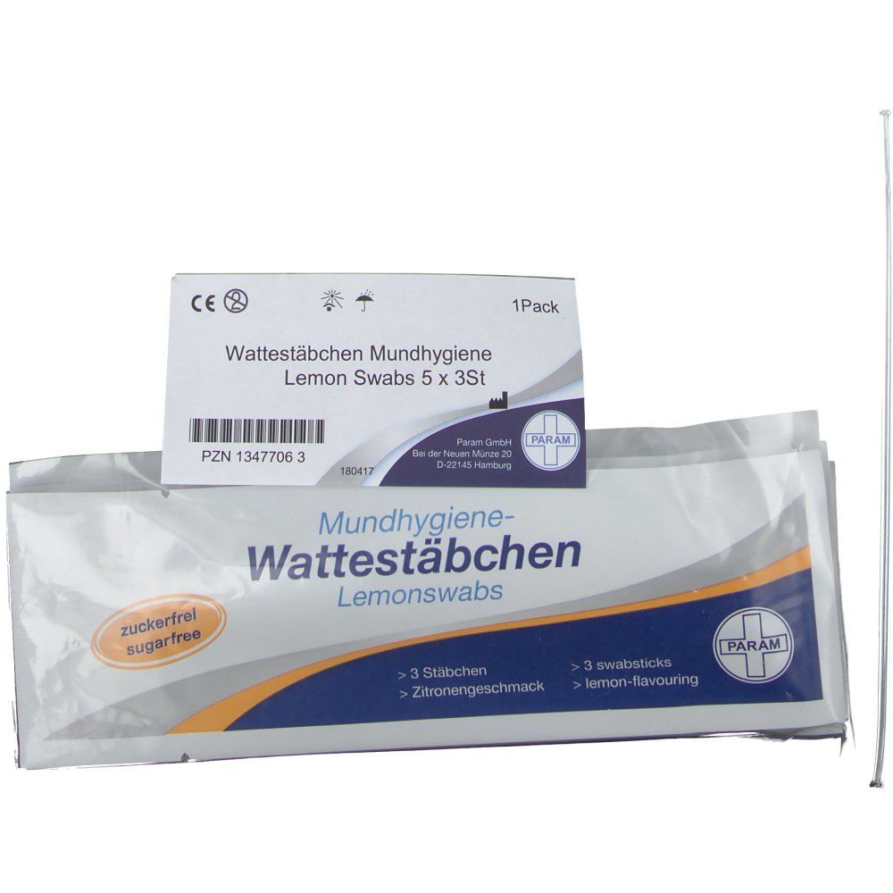 MUNDPFLEGESTÄBCHEN Zitrone Lemon Swabs