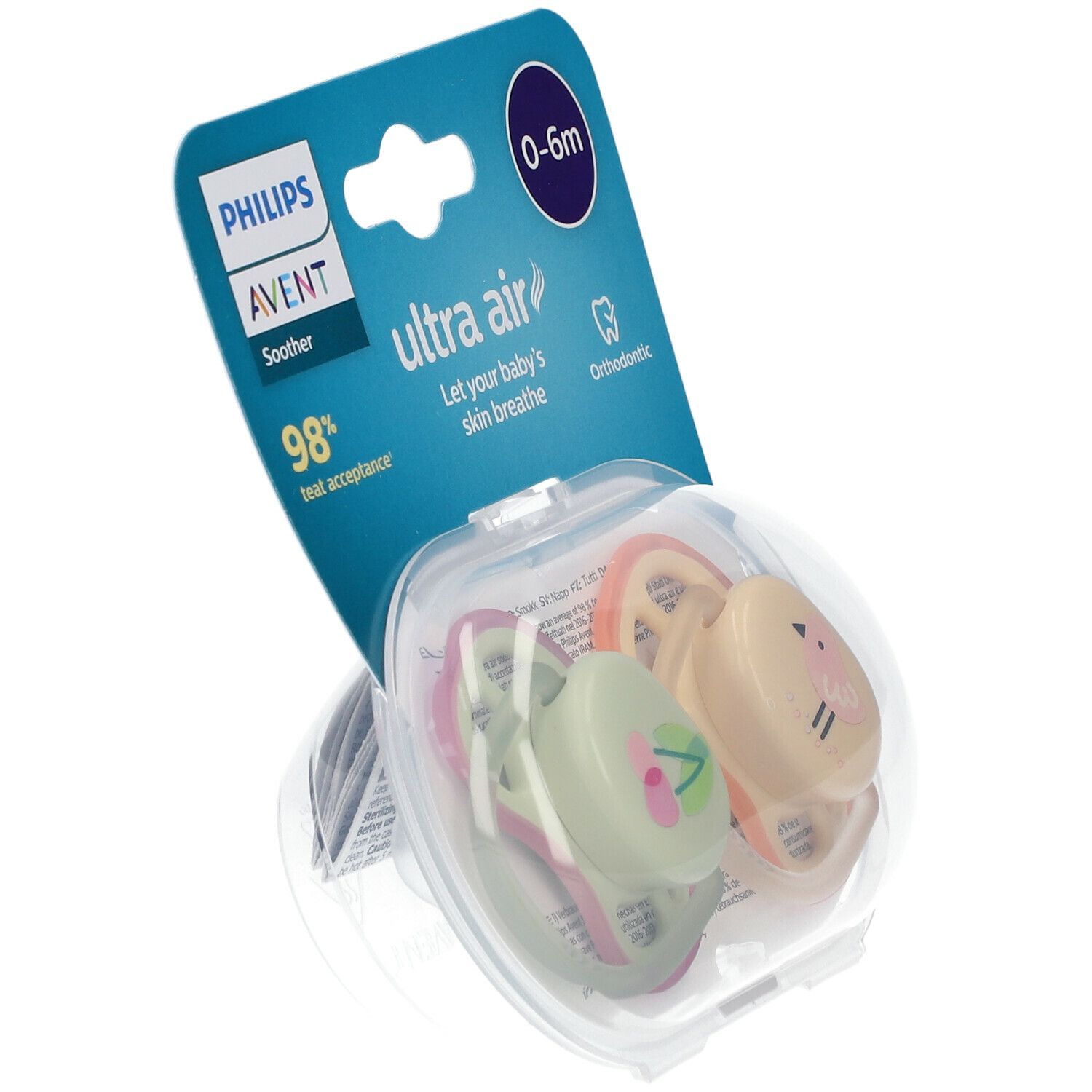 PHILIPS Avent Ultra Air Tétine 0-6 mois SCF085/13