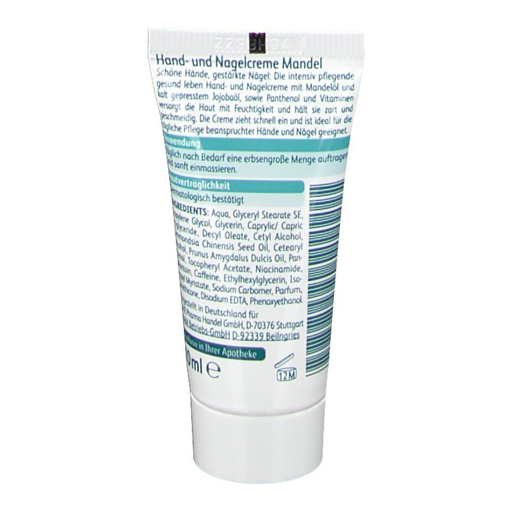 gesund leben Hand- und Nagelcreme Mandel