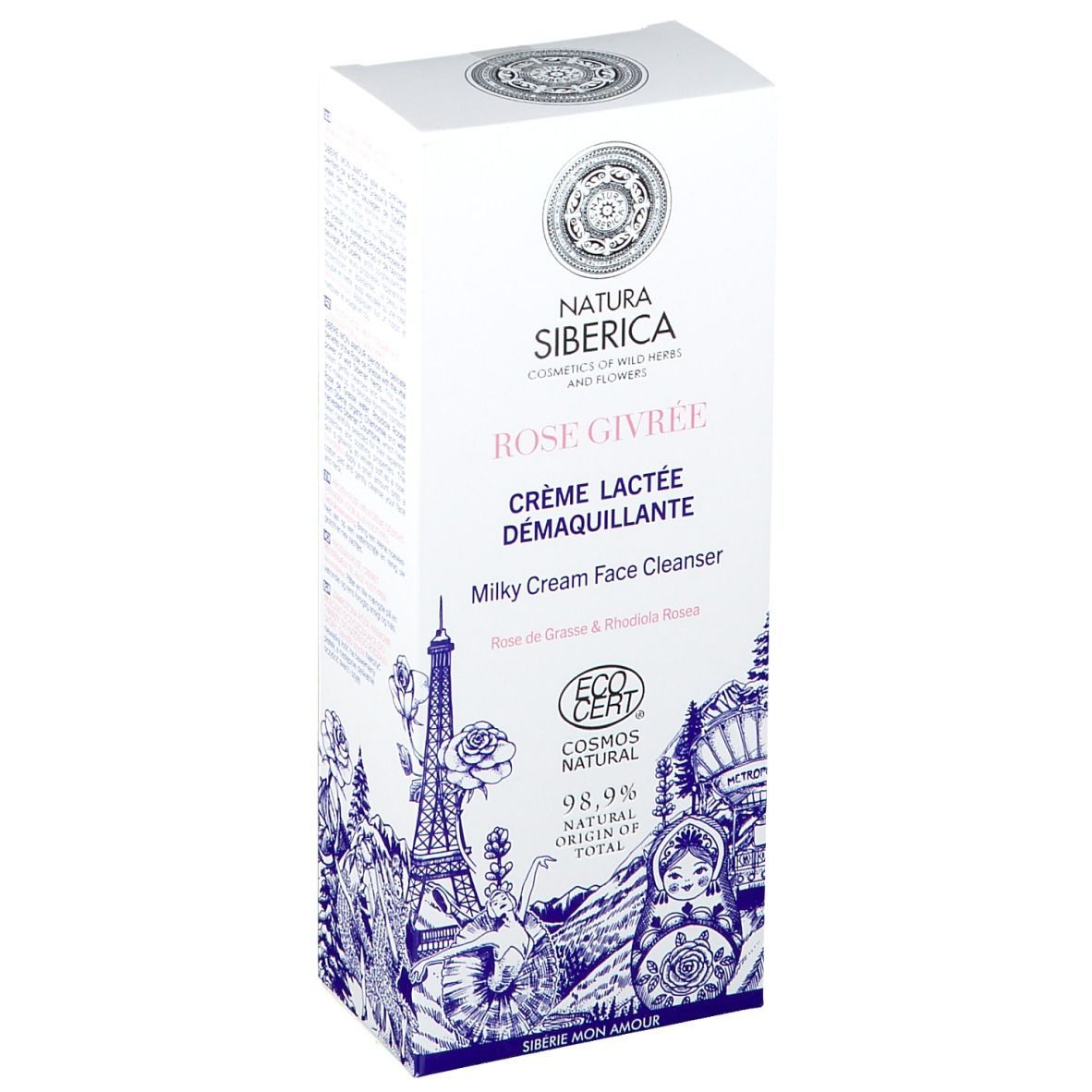 NATURA SIBERICA ROSE GIVRÉE Crème lactée démaquillante