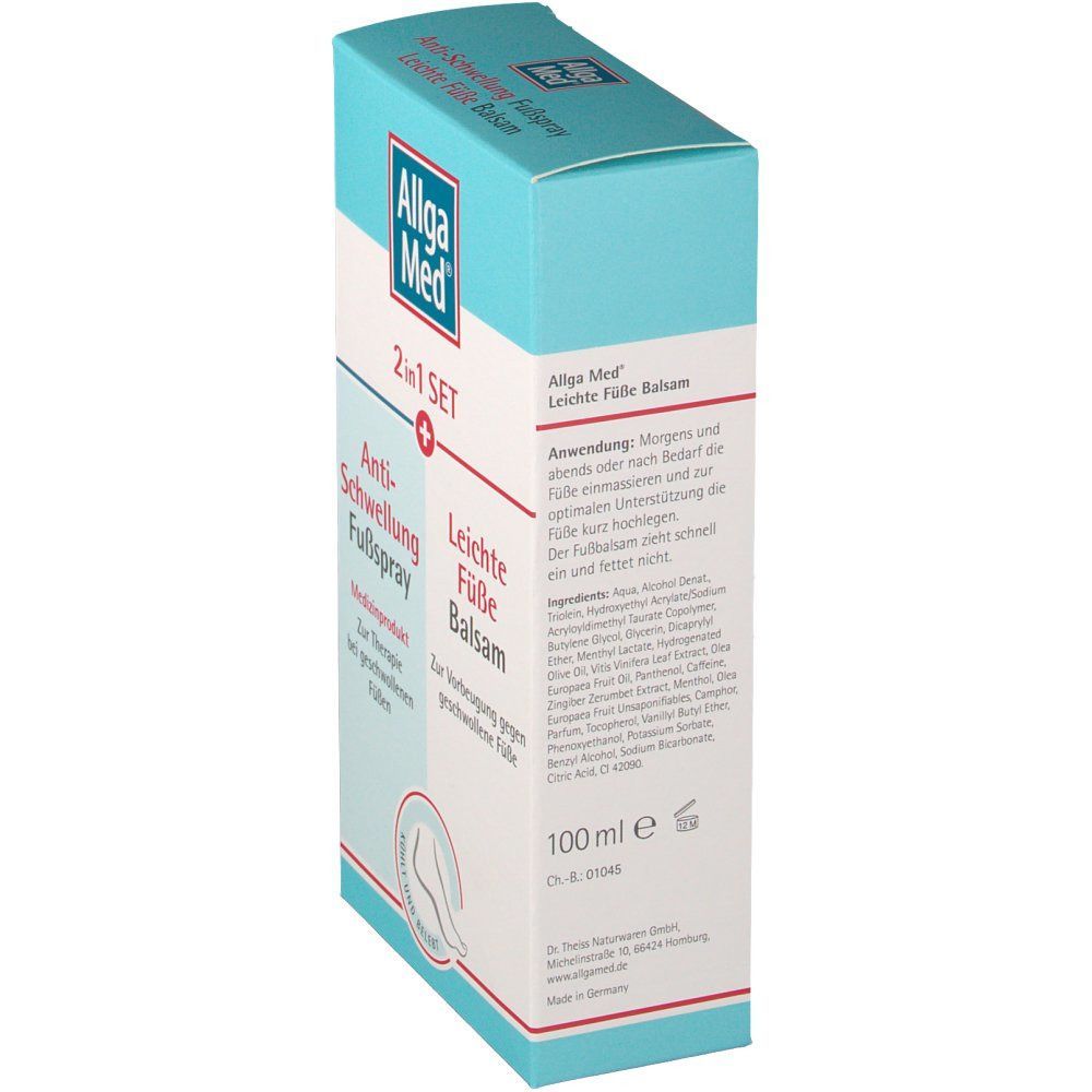 ALLGA MED 2in1 Set Anti-Schwel.Fußspr.+lei.Fü.Bal.