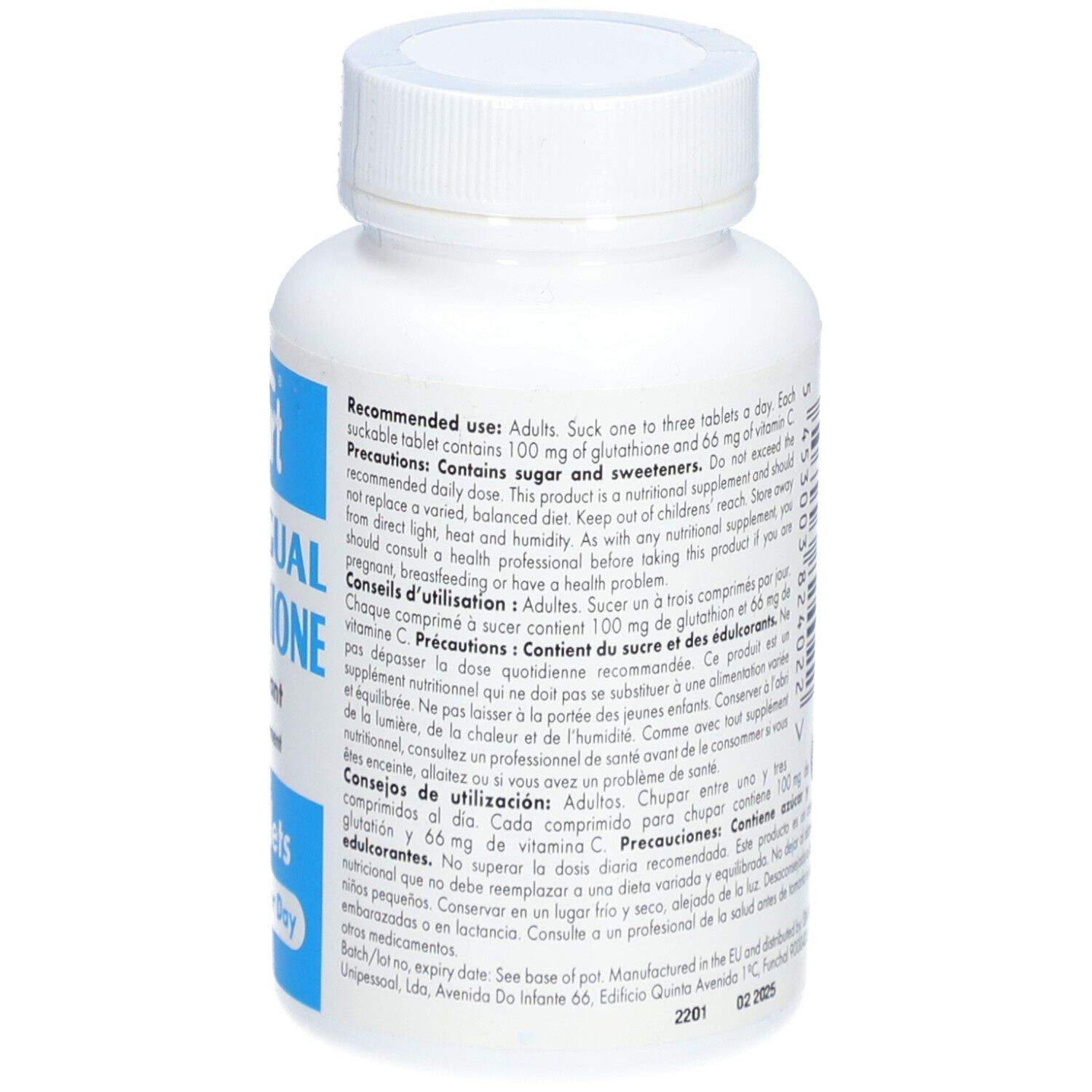 SuperSmart Glutathione Perlingual - Antioxydant