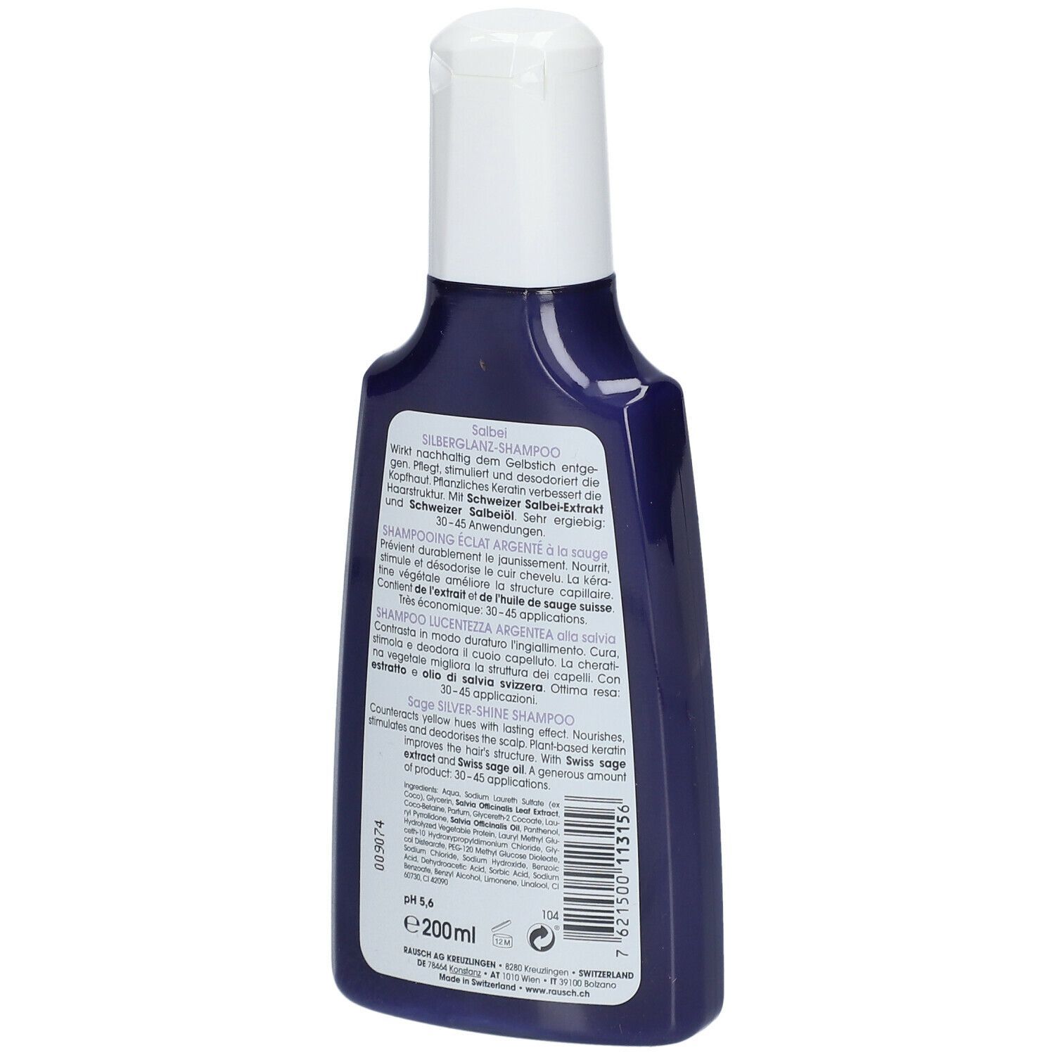 RAUSCH Shampooing éclat argenté à la sauge