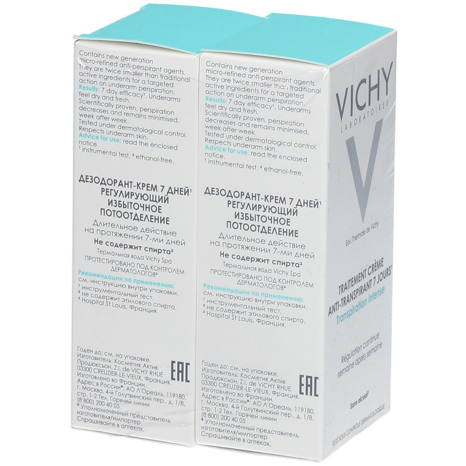 VICHY DEO Creme Anti-Transpirant mit 7-Tage-Wirkung