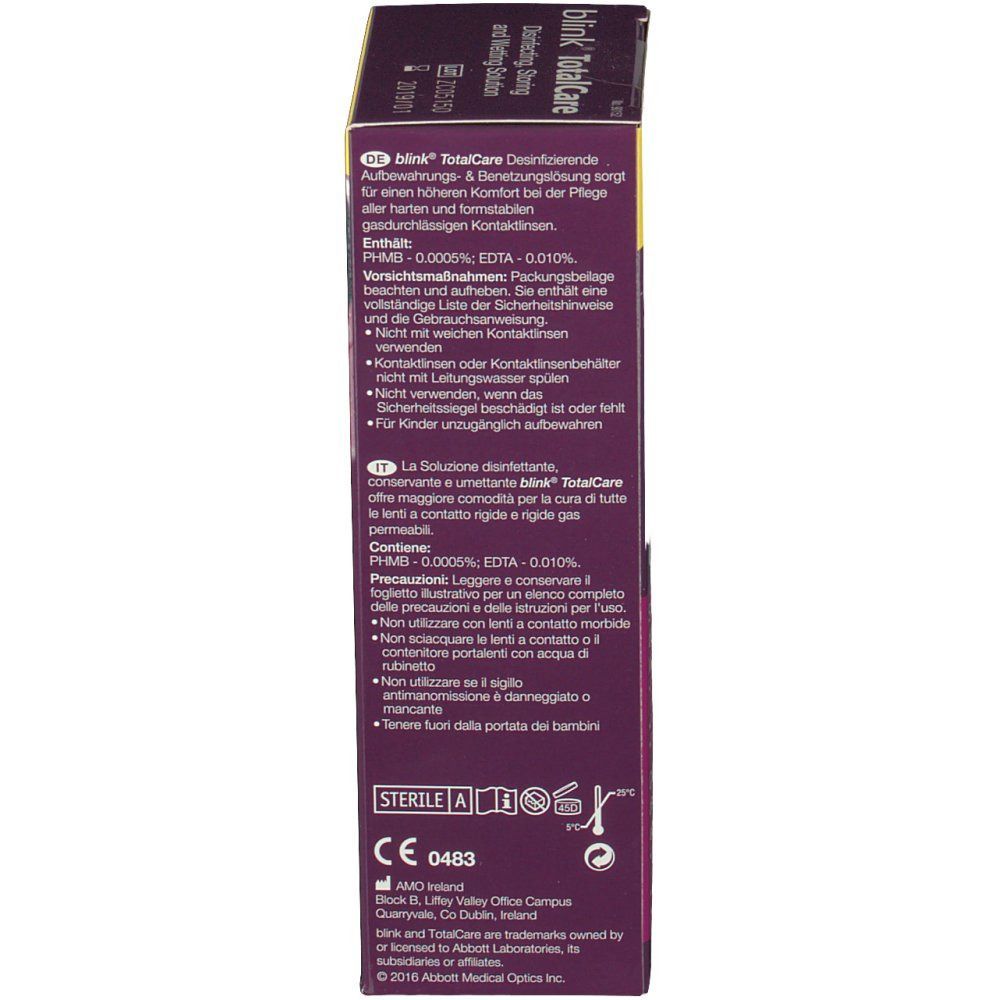 blink® TotalCare desinfizierende Aufbewahrungs & Benetzungslösung