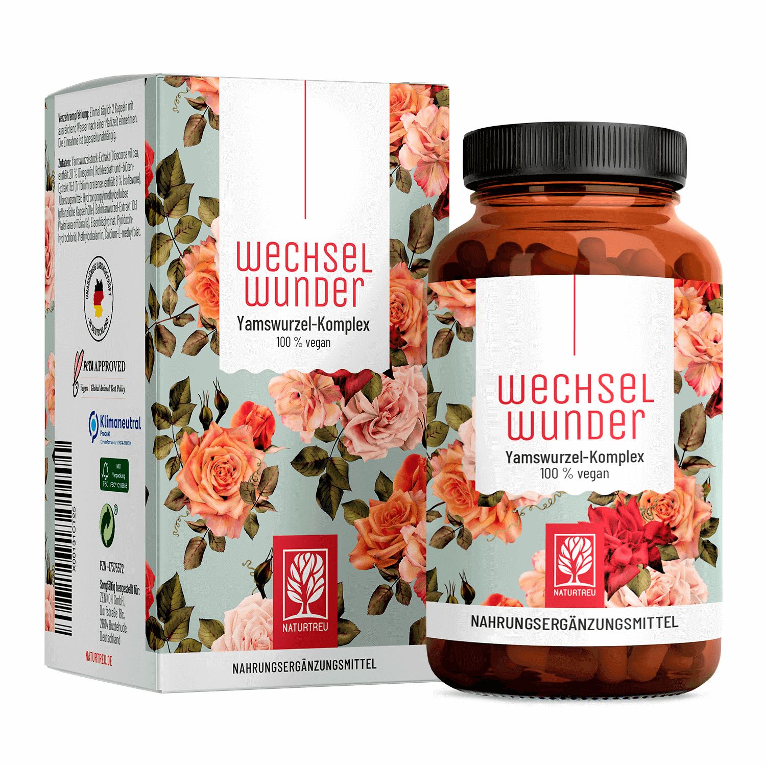 Wechseljahre Komplex mit Yams & Rotklee - Wechselwunder - NATURTREU®