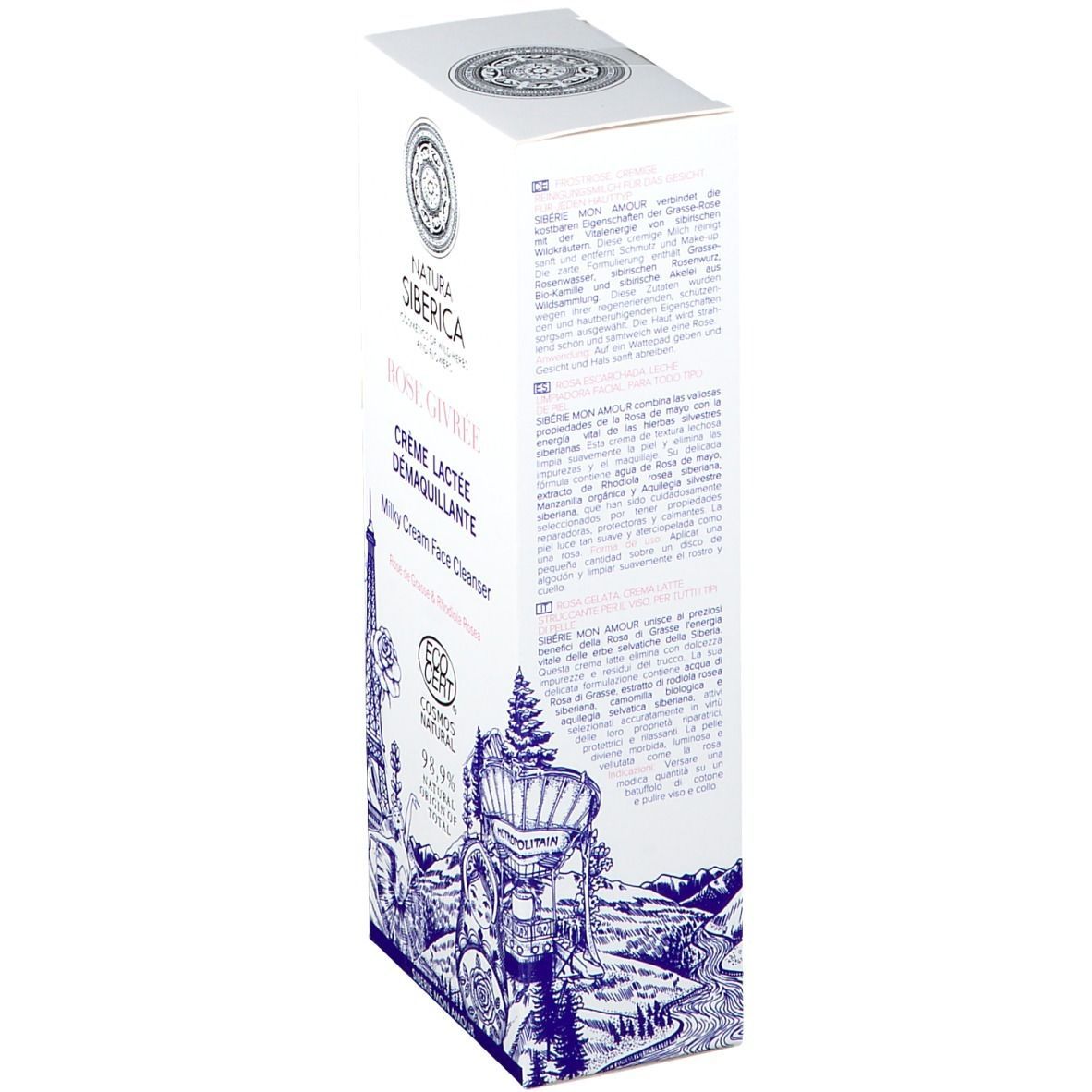 NATURA SIBERICA ROSE GIVRÉE Crème lactée démaquillante